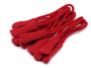 Zipper Schlaufe/ Reißverschlussanhänger Dunkelrot